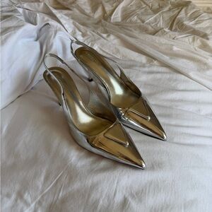 Bertie Silver Slingback